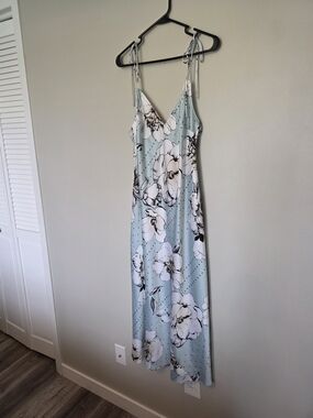 Victoria's Secret Light Blue Floral Slip Dress